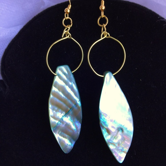 Boho Iridescent Glass Earrings - Picture 4 of 6